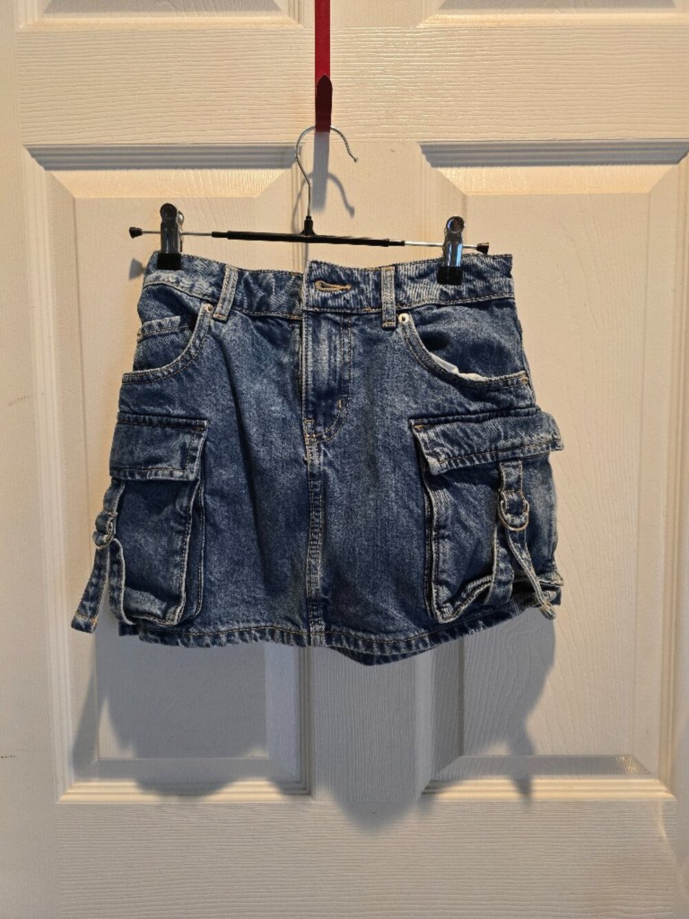 Denim mini skirt